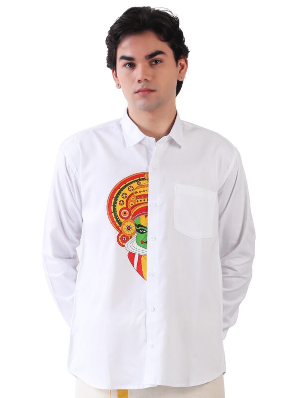 kathakali Printed wwhite Shirt